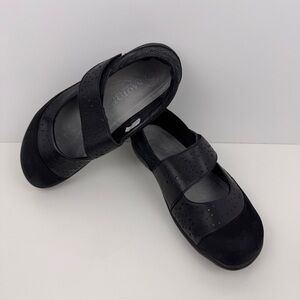 Naot Aroha Black Leather Mary Jane Flats